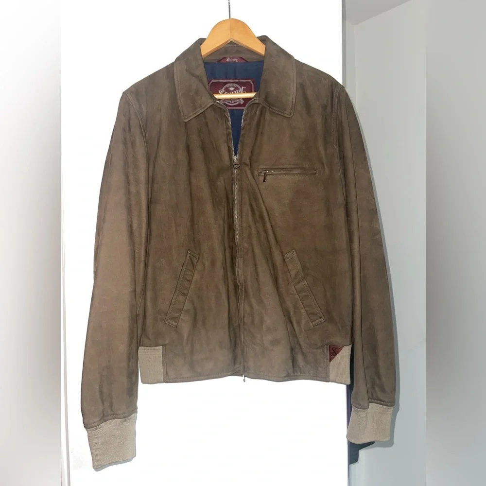 Stewart suede leather jacket - Picture 2 of 6